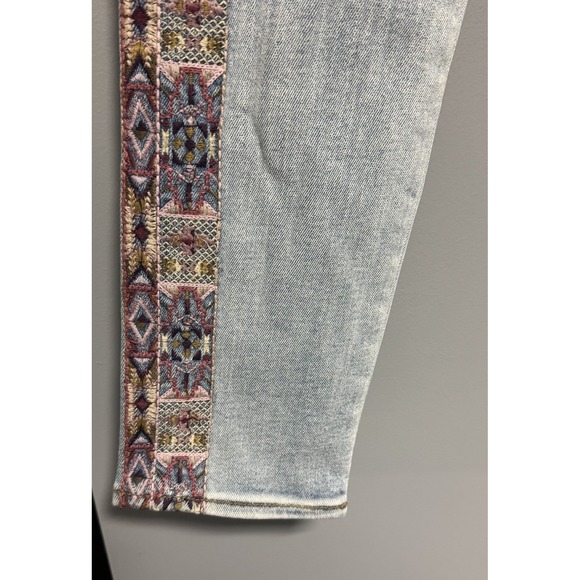 Driftwood Jeans Womens Size 27‎ Jackie Embroidered Straight Leg Blue $138 - Picture 6 of 13